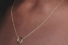 18K Gold Halo Necklace