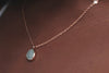 18K Rose Gold Chalcedony Pendant