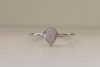 Rose Quartz Teardrop Ring