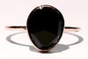 Black Onyx Solitaire Ring